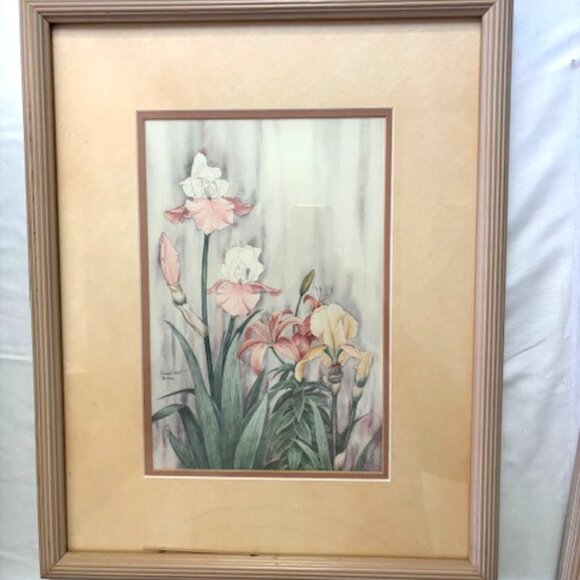 "Iris & Lillies" by artist Carmel Foret - Picture 1 of 1